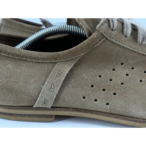Bottega Veneta Perforated Tan Suede Oxdors Size 44/11-USA main image 9